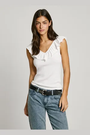 Pepe Jeans Oberteil gerippt v-ausschnitt