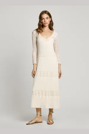 Pepe Jeans Kleid lang strick pointelle
