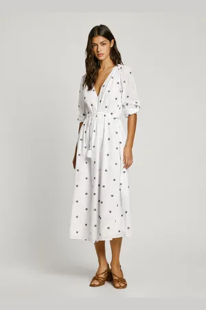 Pepe Jeans Kleid midi bestickt