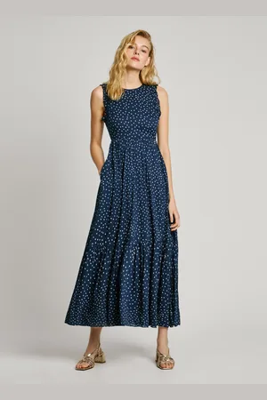 Pepe Jeans Kleid lang punktmuster
