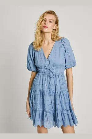 Pepe Jeans Kleid kurz puffärmel