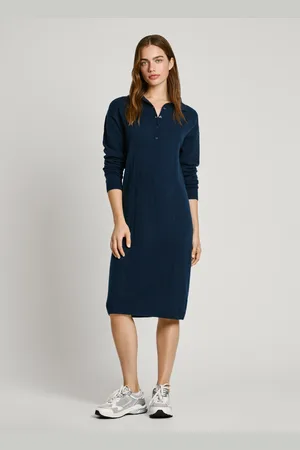 Pepe Jeans Kleid midi polo-ausschnitt