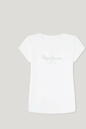 Pepe Jeans T-shirt logodruck glitzer