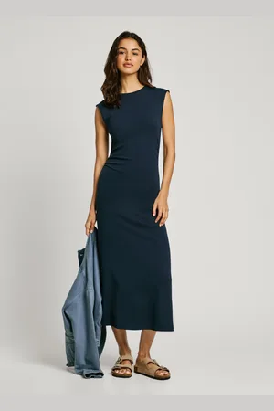 Pepe Jeans Kleid midi drapiert