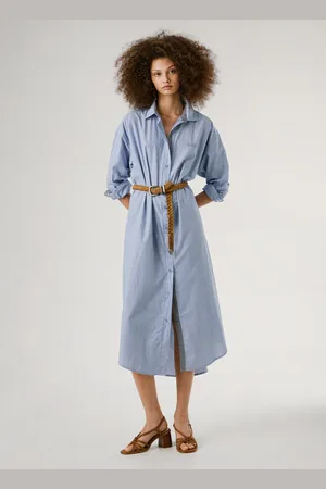 Pepe Jeans Kleid midi gestreift