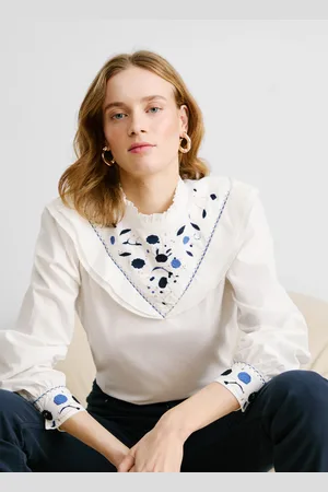 Pepe Jeans Bluse popeline gestrickte details