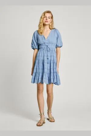 Pepe Jeans Kleid kurz puffärmel