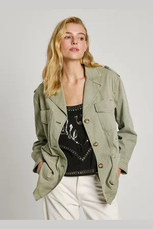 Pepe Jeans Jacke lang knopfverschluss