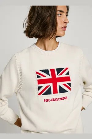 Pepe Jeans Pullover union jack rundausschnitt