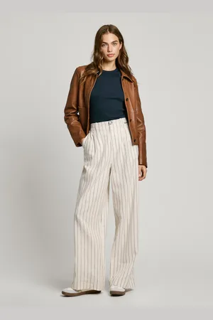 Pepe Jeans Hose weit gestreift