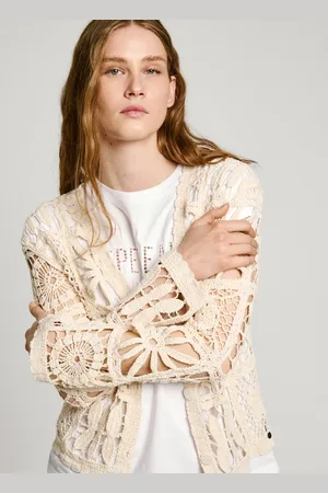 Pepe Jeans Cardigan gehäkelt v-ausschnitt