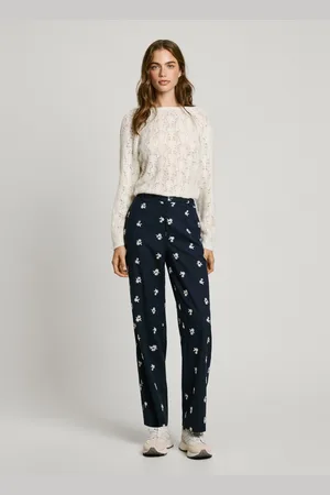 Pepe Jeans Chinohose gestickte blumen
