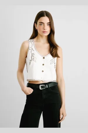 Pepe Jeans Weste twill pailletten