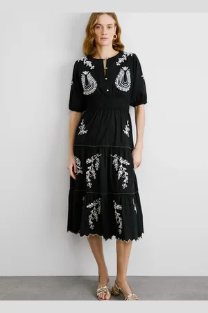 Pepe Jeans Kleid midi popeline gestrickt