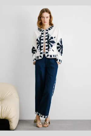 Pepe Jeans Hose gestickte details straight fit