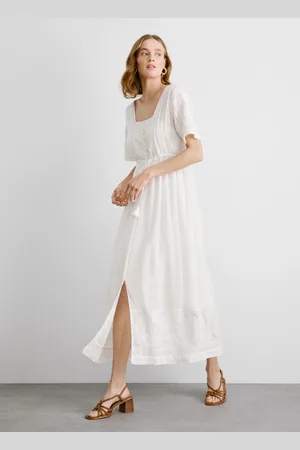 Pepe Jeans Kleid midi bestickt