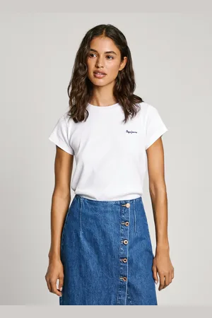 Pepe Jeans T-shirt gerippt logodruck