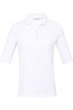 Lacoste Damen Longsleeves - Polo-Shirt langem 1/2-Arm weiss