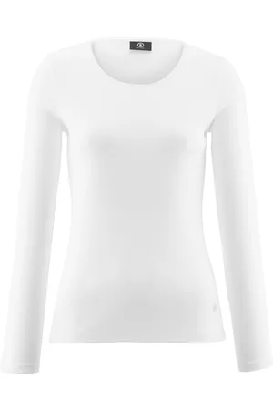 Bogner Damen Longsleeves - Rundhals-Shirt Modell Nasha weiss Größe: 36