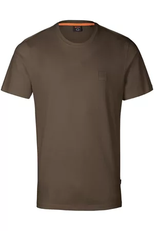 HUGO BOSS Herren Shirts - Rundhals-Shirt grün Größe: 48