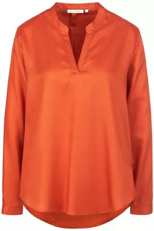 ETERNA Damen Langarm Blusen - Bluse orange Größe: 38
