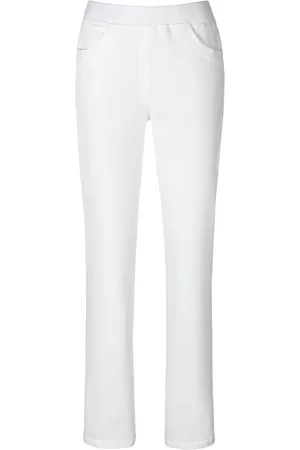 Brax Damen Slim Jeans - ProForm Slim-Jeans Modell Pamina Fun weiss Größe: 18