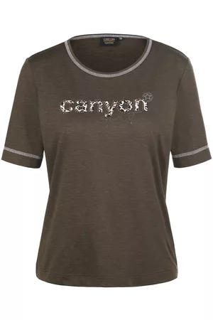 Canyon Rundhals-Shirt 1/2-Arm braun Größe: 36
