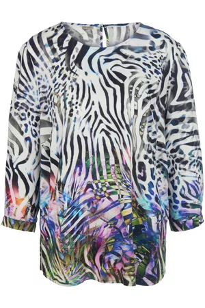 Uta Raasch Damen Blusen - Bluse 3/4-Arm multicolor Größe: 38