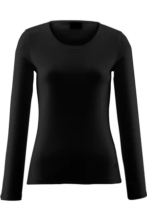 Bogner Damen Longsleeves - Rundhals-Shirt Modell Nasha schwarz Größe: 36