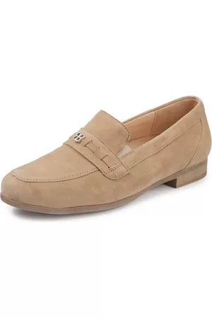 Basler by Waldläufer Damen Halbschuhe - Slipper Ulla beige Größe: 37