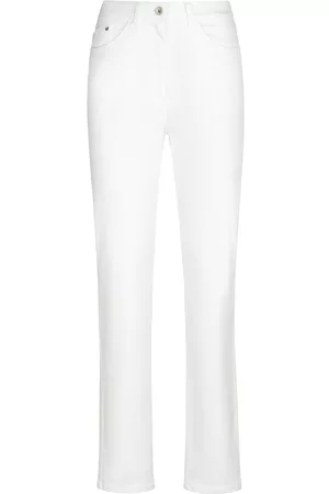 Brax Damen Slim Jeans - ProForm S Super Slim-Jeans Modell Lara Touch weiss Größe: 18