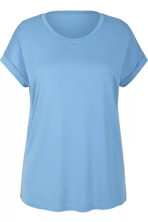 Emilia Lay Rundhals-Shirt blau Größe: 40