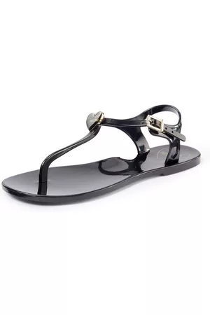 Love Moschino Damen Sandalen - Zehentrenner-Sandale schwarz Größe: 38