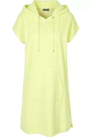Mybc Damen Strandkleider - Frottee-Kleid gelb Größe: 36