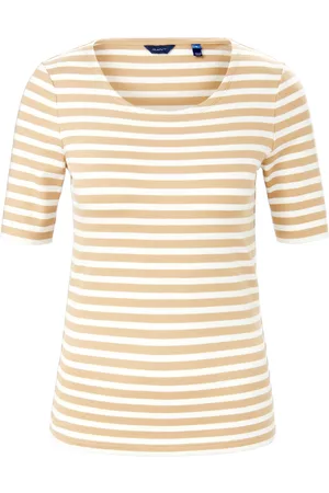 GANT Damen Shirts - Rundhals-Shirt beige Größe: 36
