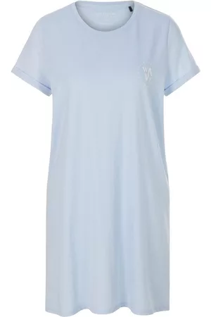 Schiesser Damen Schlafanzüge - Sleepshirt blau Größe: 36