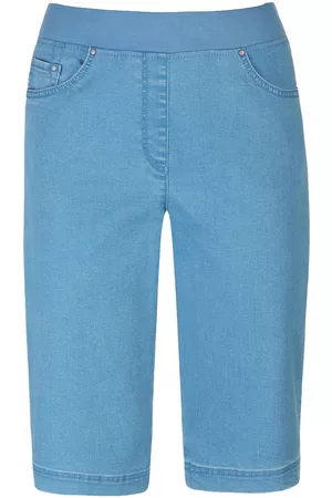 Brax Damen Slim Jeans - ProForm Slim-Schlupf-Bermudas denim Größe: 36