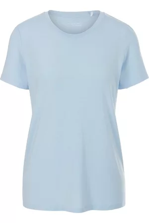 Schiesser Pyjama-Shirt blau Größe: 36