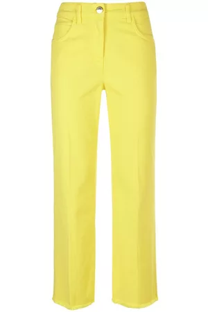 LUISA SPAGNOLI Damen Lange Hosen - Hose gelb Größe: 38