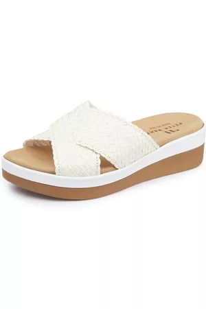 Peter Hahn Damen Clogs & Pantoletten - Pantolette weiss Größe: 36