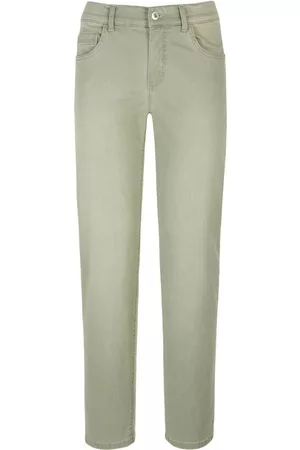 Angels Damen Straight Jeans - Jeans Comfort Fit Modell Dolly grün Größe: 18