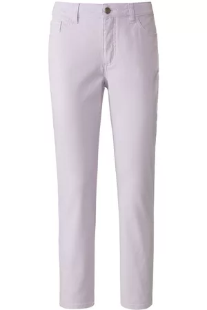Mybc Damen Cropped Jeans - Knöchellange Jeans lila Größe: 36