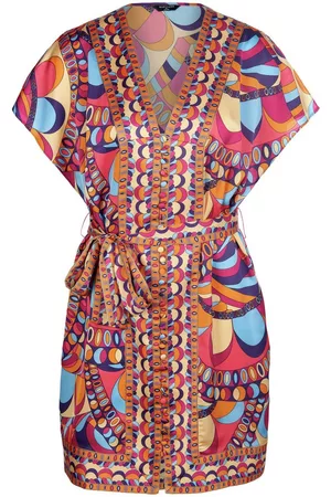 Guess Damen Freizeitkleider - Kleid multicolor Größe: 36