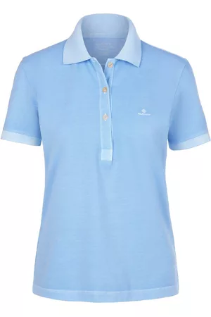 GANT Damen Poloshirts - Polo-Shirt 1/2-Arm blau Größe: 36