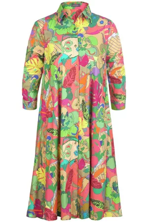 Mybc Damen Strandkleider - Kleid 3/4-Arm multicolor Größe: 38