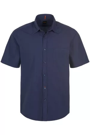 HUGO BOSS Herren Hemden - Hemd blau Größe: 48