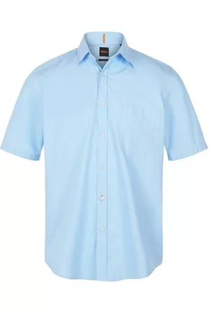 HUGO BOSS Herren Hemden - Hemd blau Größe: 48