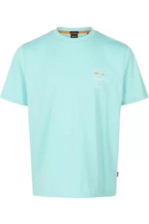 HUGO BOSS Herren Shirts - Shirt TeeEggcellent blau Größe: 48