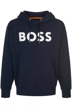 HUGO BOSS Herren Sweatshirts - Hoodie-Sweatshirt blau Größe: 48