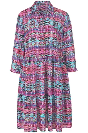 Mybc Damen Freizeitkleider - Hemdblusenkleid multicolor Größe: 36